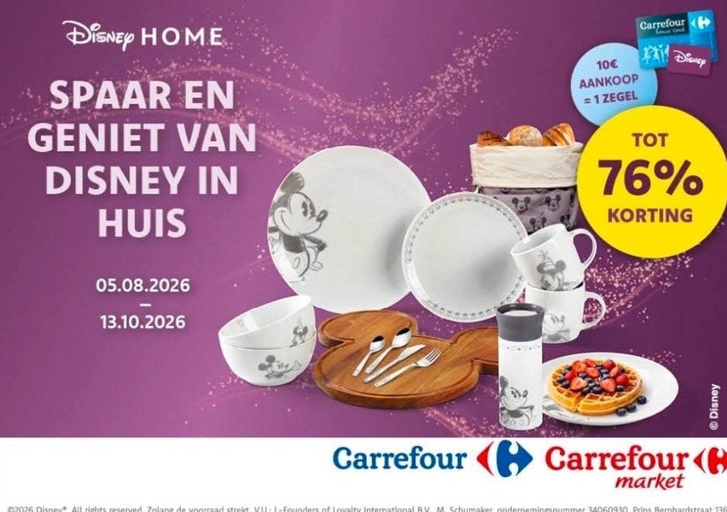 Spaarkaart Mickey Carrefour, Ophalen