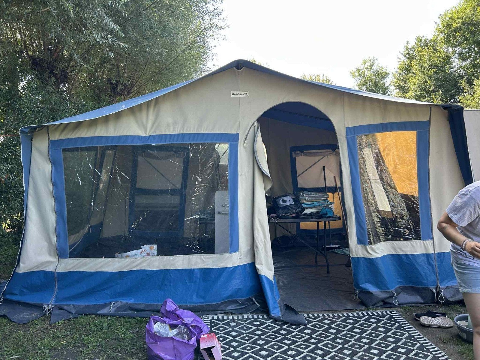 Roadmaster plooicaravan, Ophalen