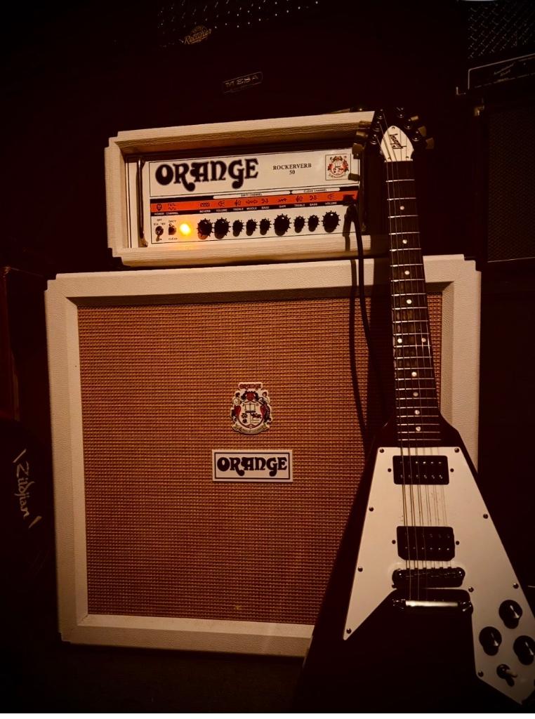 Orange rockerverb 50/cabinet ppc 412 Spécial édition, Ophalen, Zo goed als nieuw, Gitaar, 50 tot 100 watt