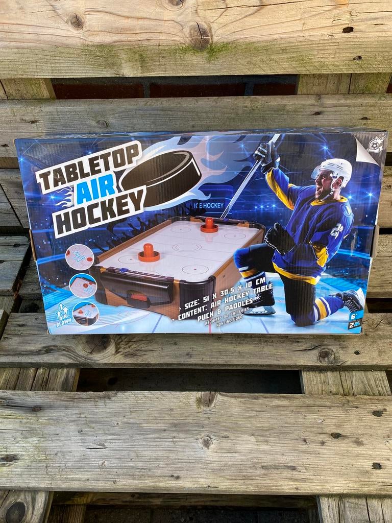 Kleine airhockey (tafelmodel), Enlèvement, Utilisé