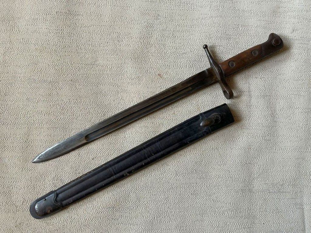 wo2 - Italiaanse bajonet M1891 voor Carcano 1941, Verzamelen, Militaria | Tweede Wereldoorlog, Ophalen of Verzenden, Landmacht