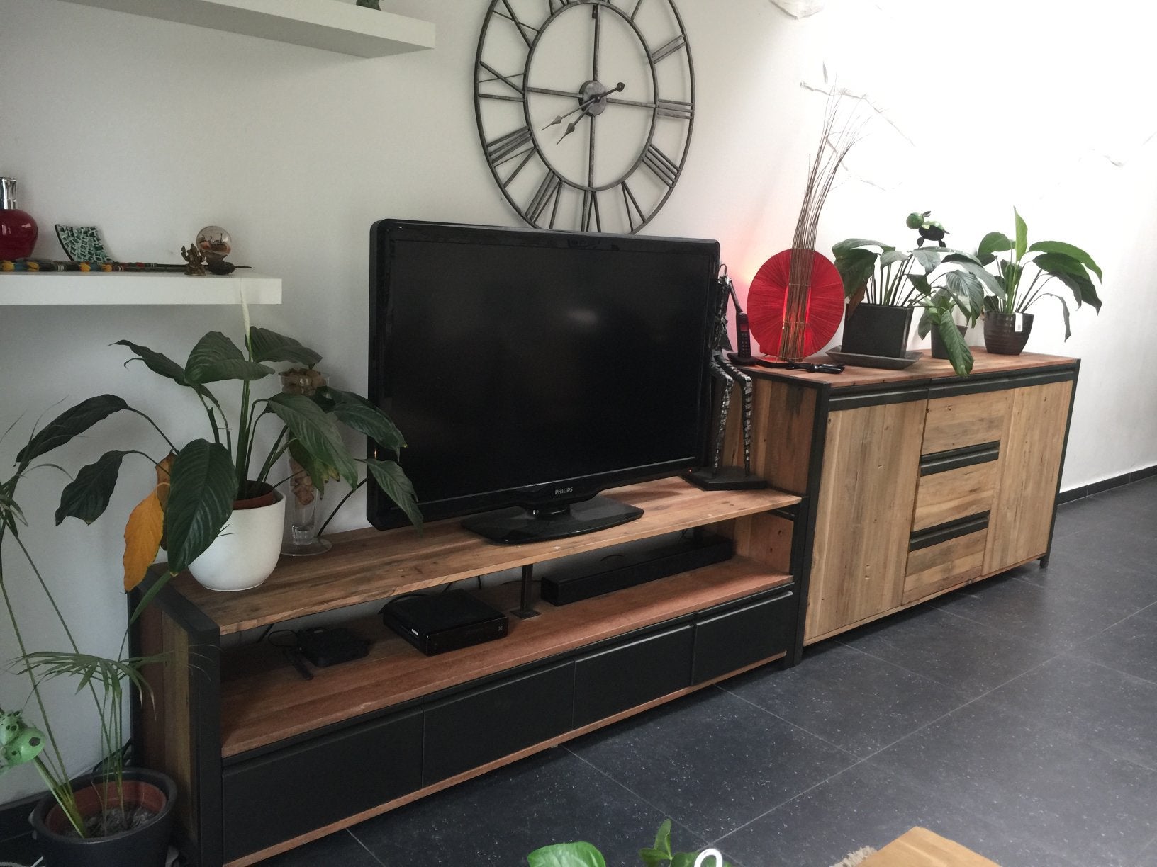 Ensemble meubles bois massif, Maison & Meubles, Enlèvement, Utilisé