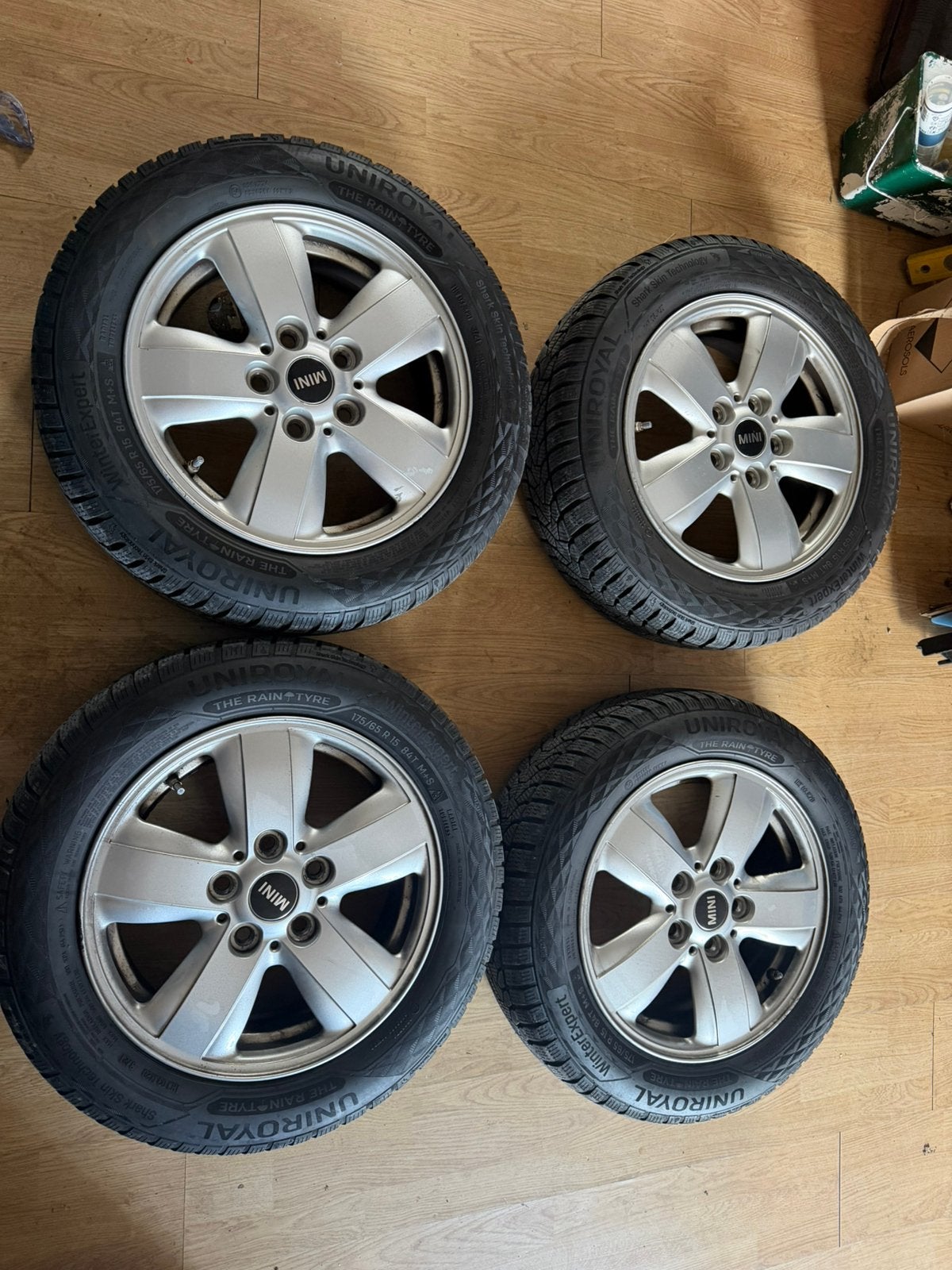 Mini velgen winter en zomer banden, Auto-onderdelen, Ophalen, Gebruikt, 15 inch, 175 mm