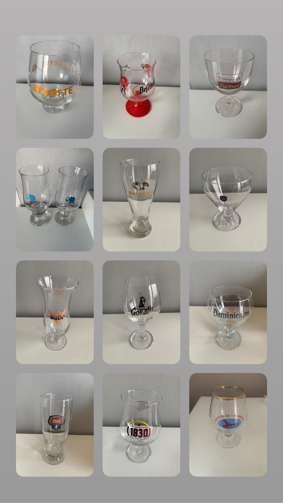 Verres à bières (3€ pièce ou 2 pour 5€), Collections, Enlèvement ou Envoi, Comme neuf