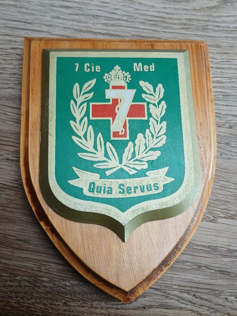 Crest 7 medische zaag, Verzamelen, Verzenden, Landmacht, Embleem of Badge