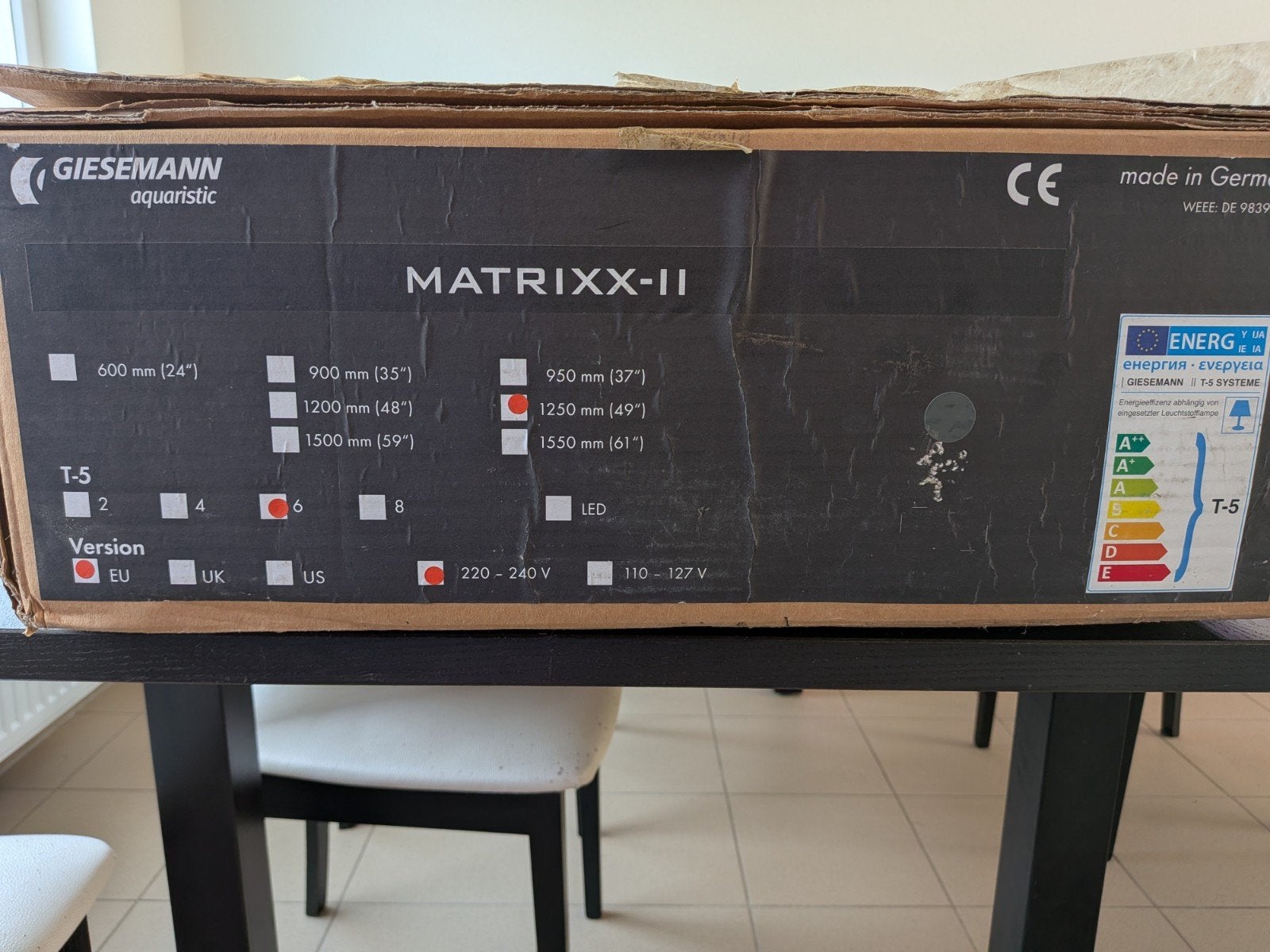lampe giesmann Matrix II, Animaux & Accessoires, Enlèvement ou Envoi, Utilisé, Éclairage ou Chauffage, Autres marques