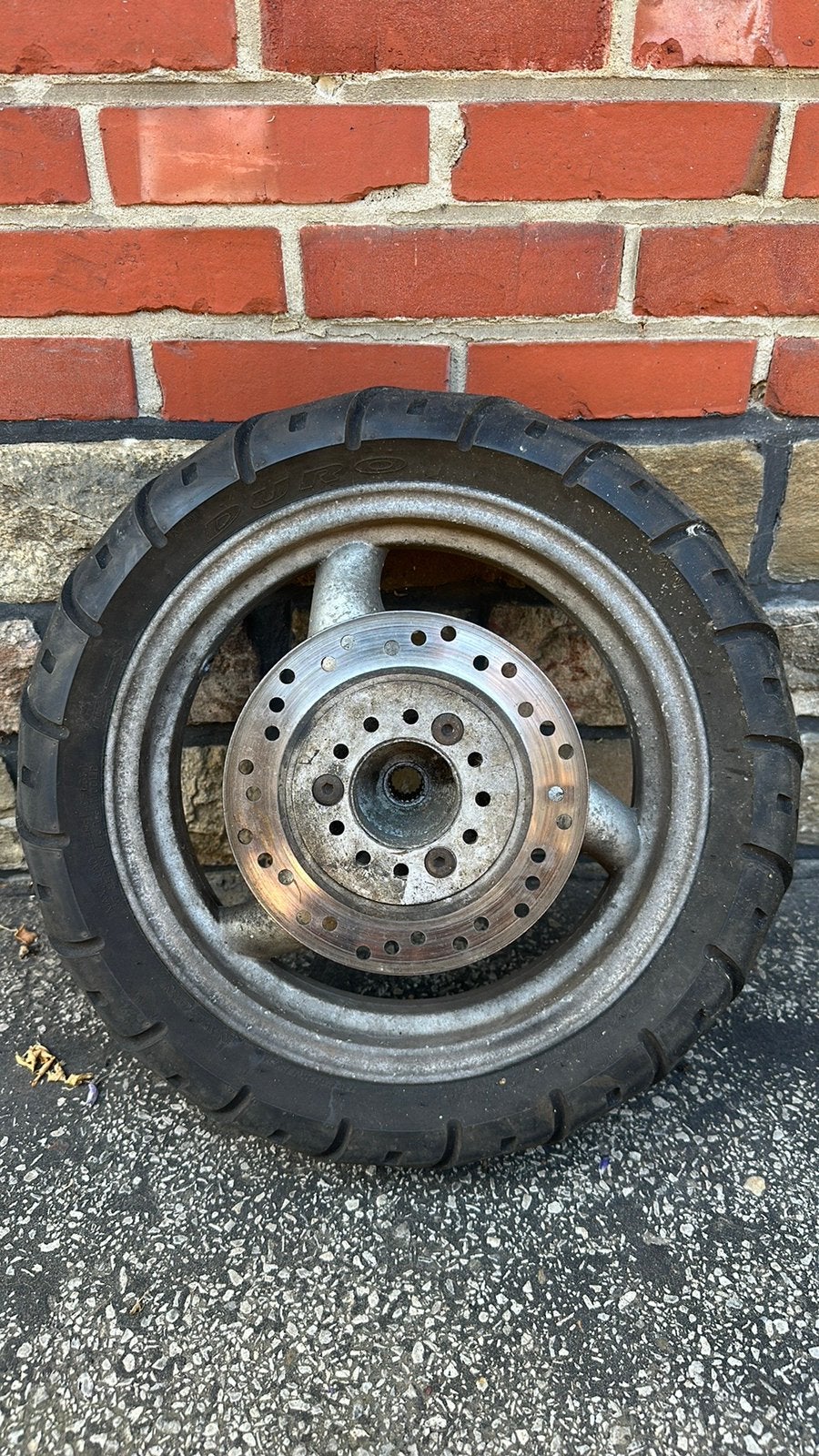 Roue de scooter, Enlèvement