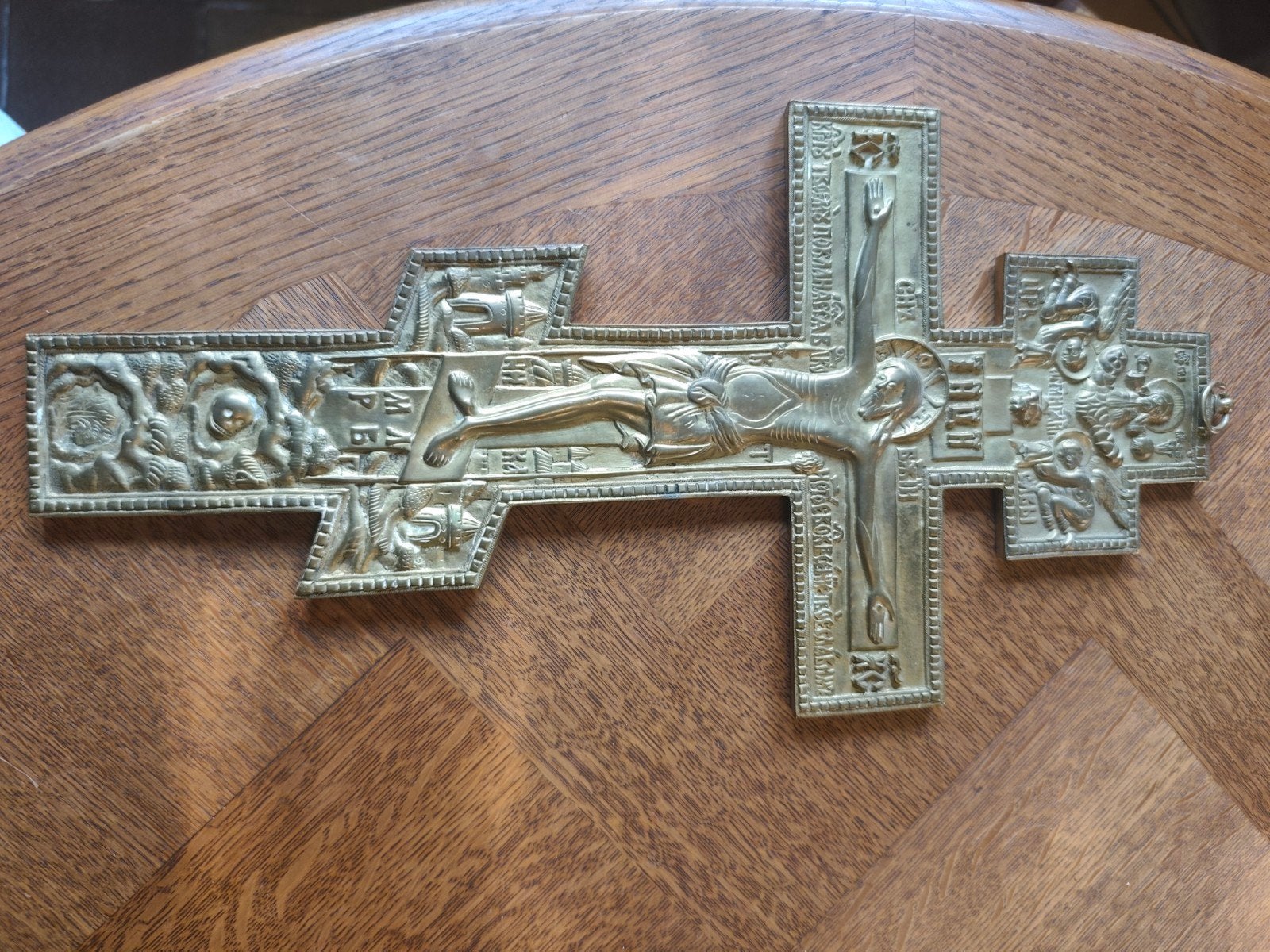Russisch-orthodox kruis 40 cm, Antiek en Kunst, Ophalen