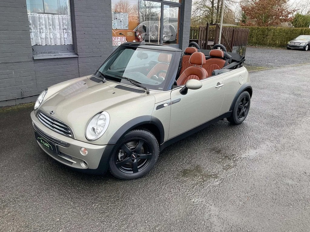 MINI Cabrio VERKOCHT-VENDU-SOLD! (bj 2007), Auto's, 4 zetels, 4 cilinders, 116 pk, Leder