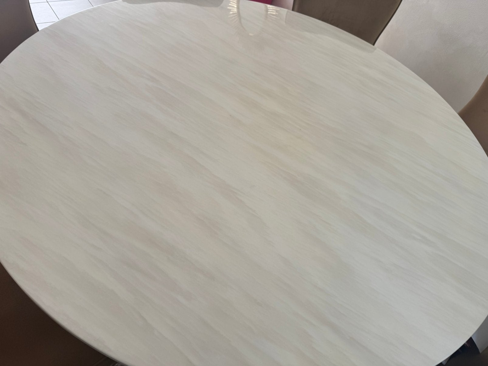 Nieuw rond marmeren tafelblad, Ophalen, Nieuw, Rond