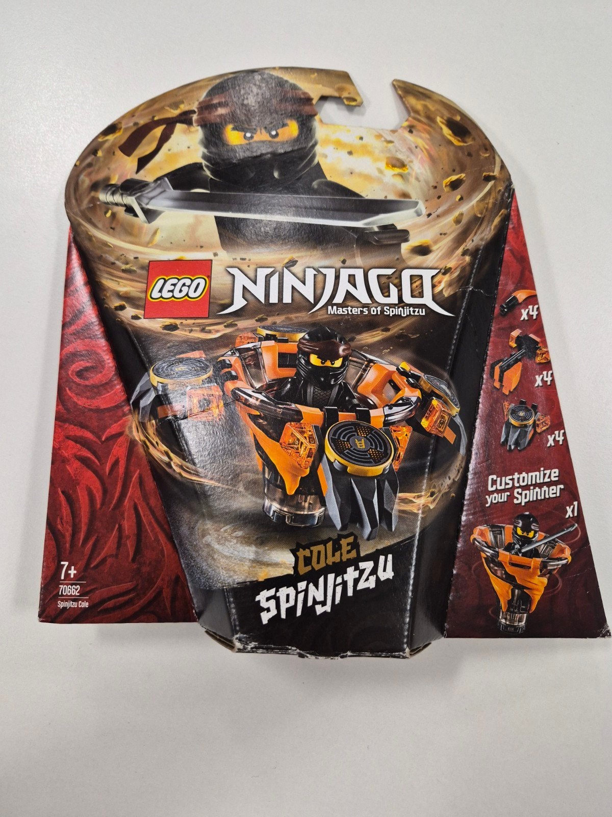 Lego Ninjago 70662 Spinjitzu Cole draaitop, Compleet, Gebruikt, Lego, Ninjago