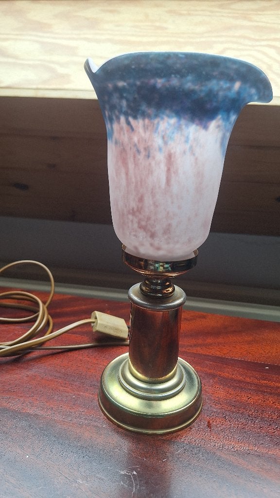 Kastlampje met opaalglas, Enlèvement, Utilisé, 27 cm