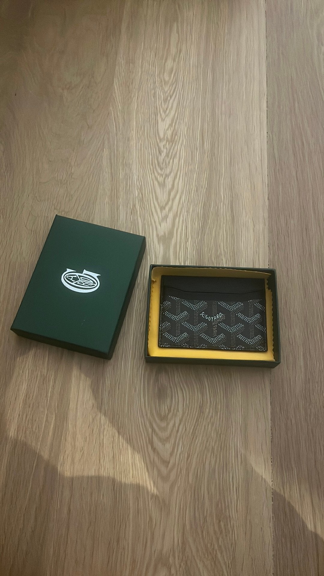 Zwarte Goyard wallet, Autres marques, Cuir, Comme neuf, Noir