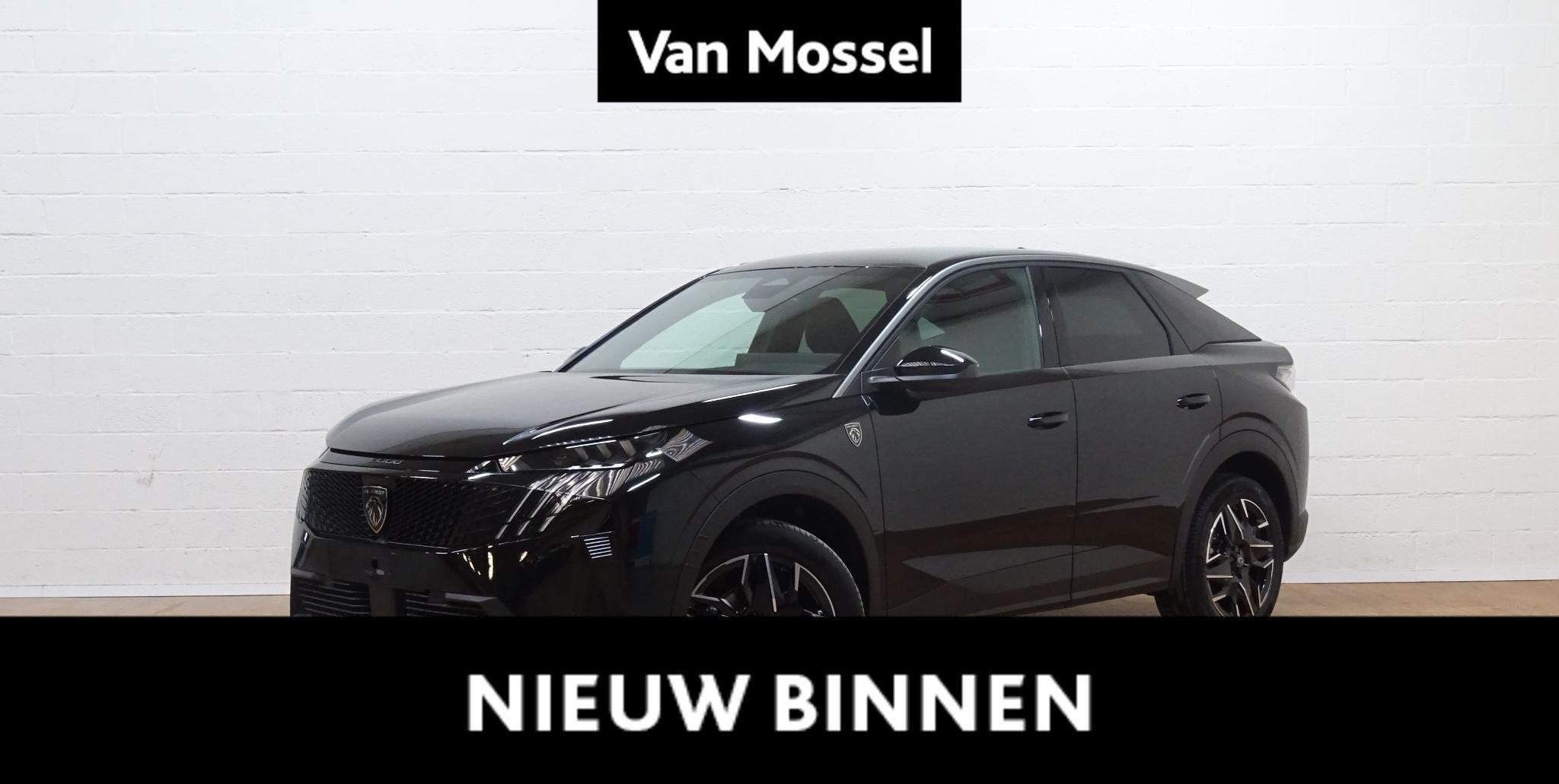 Peugeot 3008 1.2 HYBRID 145 e-DSC6 GT + OPen dak, Auto's, Stof, Gebruikt, 1648 kg, Zwart