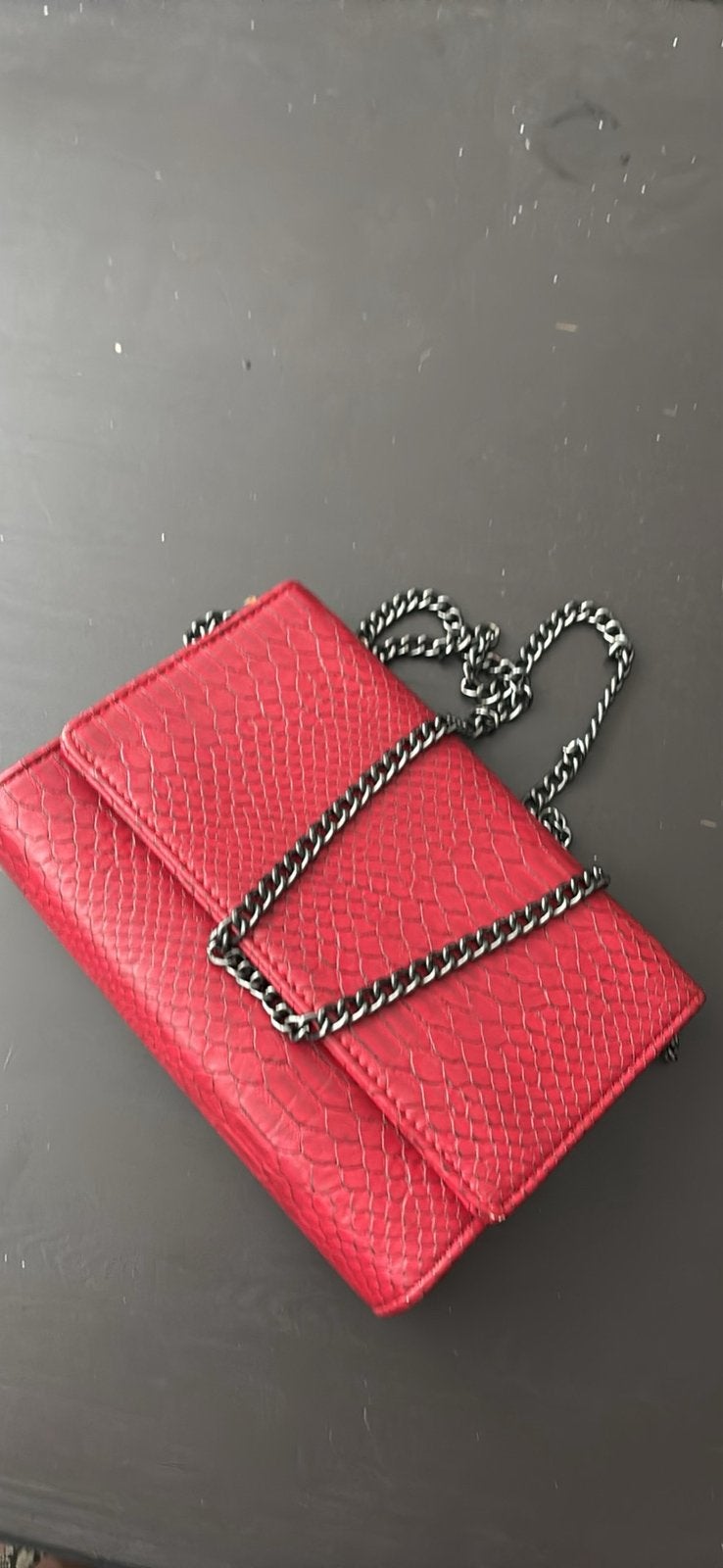 Dametas red snake handbag, Bijoux, Sacs & Beauté, Enlèvement, Comme neuf
