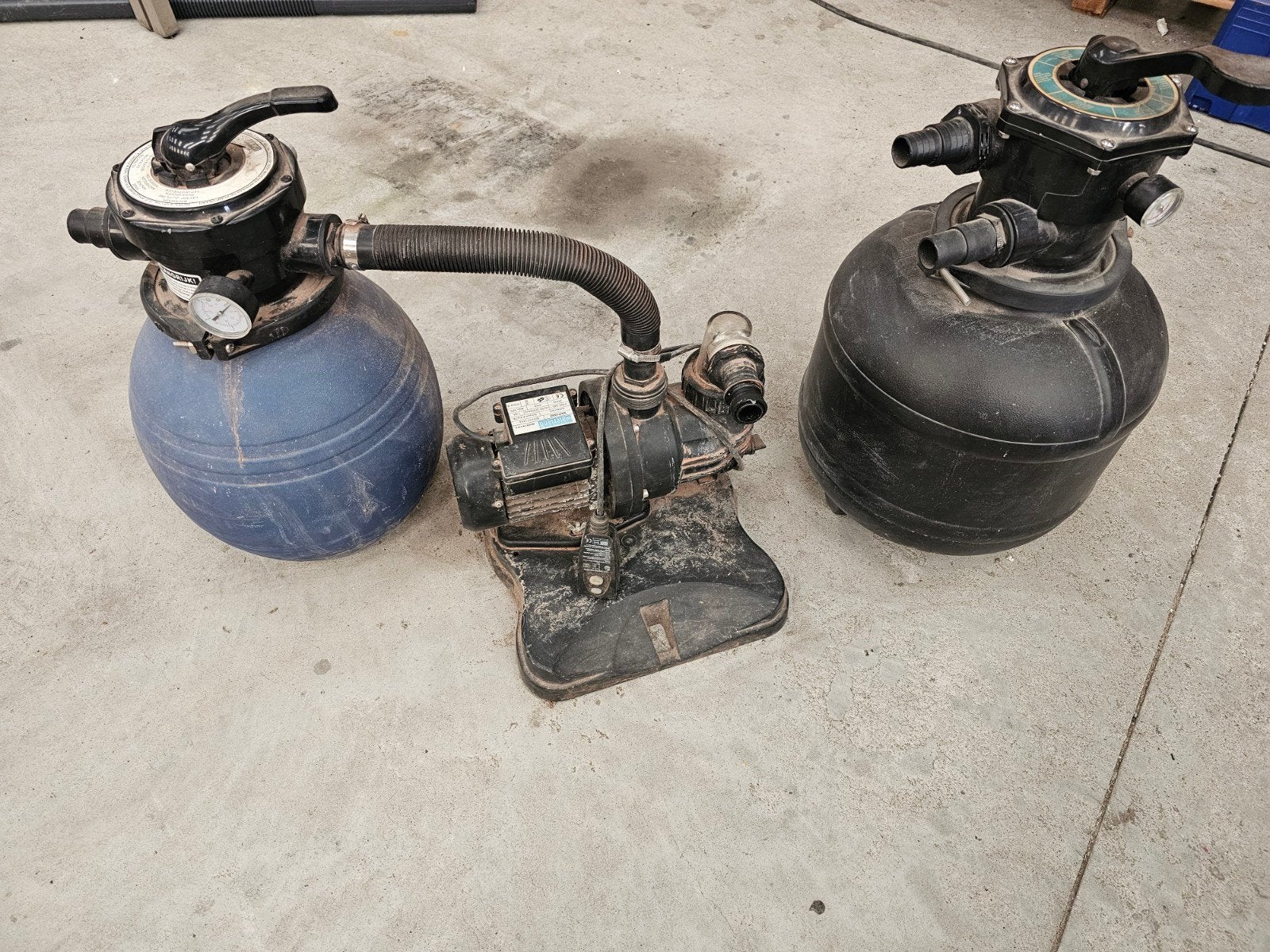 zandfilters met pomp voor zwembad., Ophalen