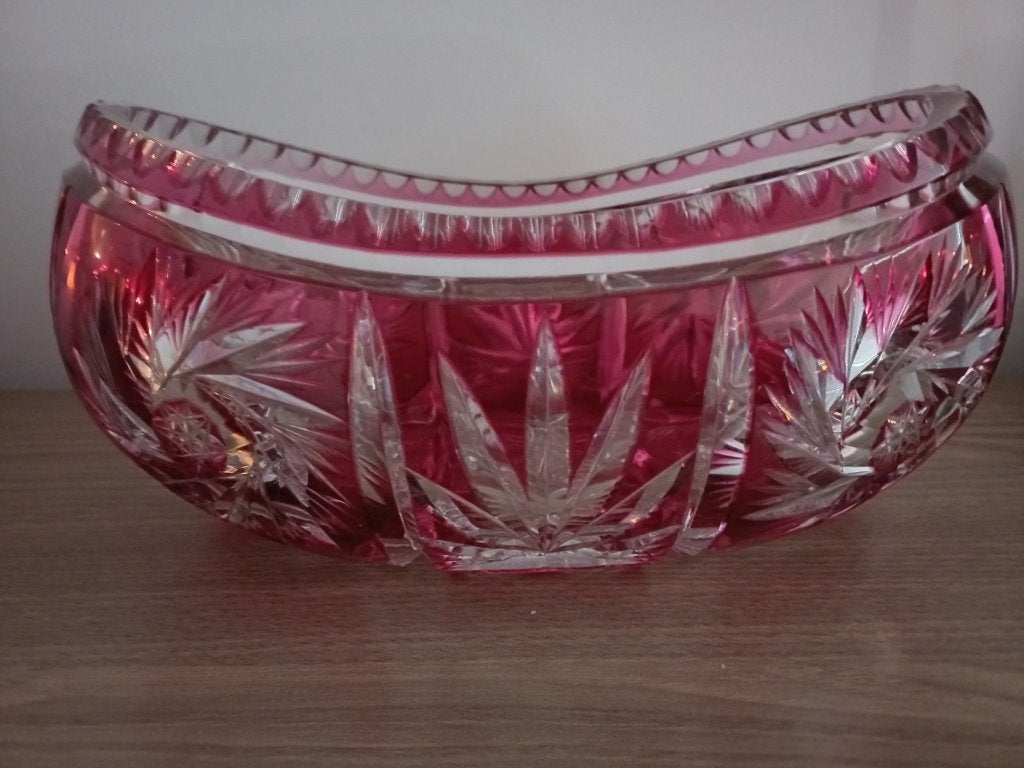 Kristallen schaal/coupe  "Val St Lambert", Enlèvement
