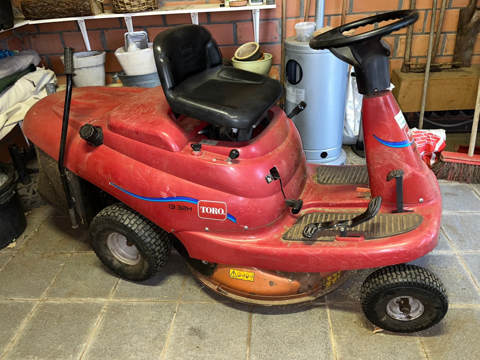 Toro 1332H zitmaaier, start niet meer, Enlèvement, Utilisé, Bac de ramassage, Moins de 90 cm