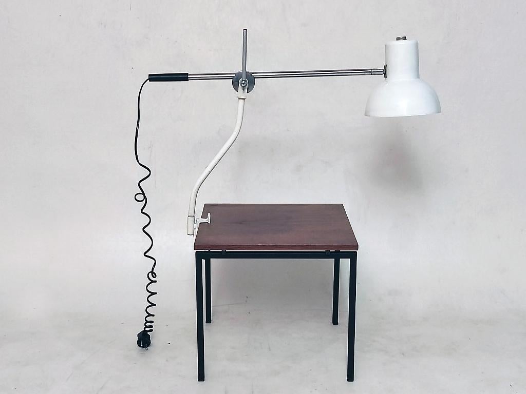 lampe de table, lampe à pince, design vintage, Enlèvement ou Envoi, Utilisé