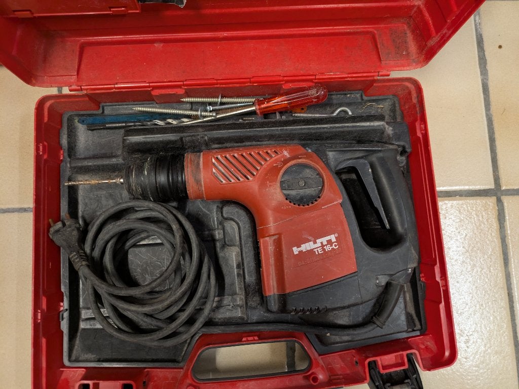 Hilti boormachine TE 16-C, Bricolage & Construction, 600 watts ou plus, Enlèvement ou Envoi, Mécanisme de percussion, Utilisé