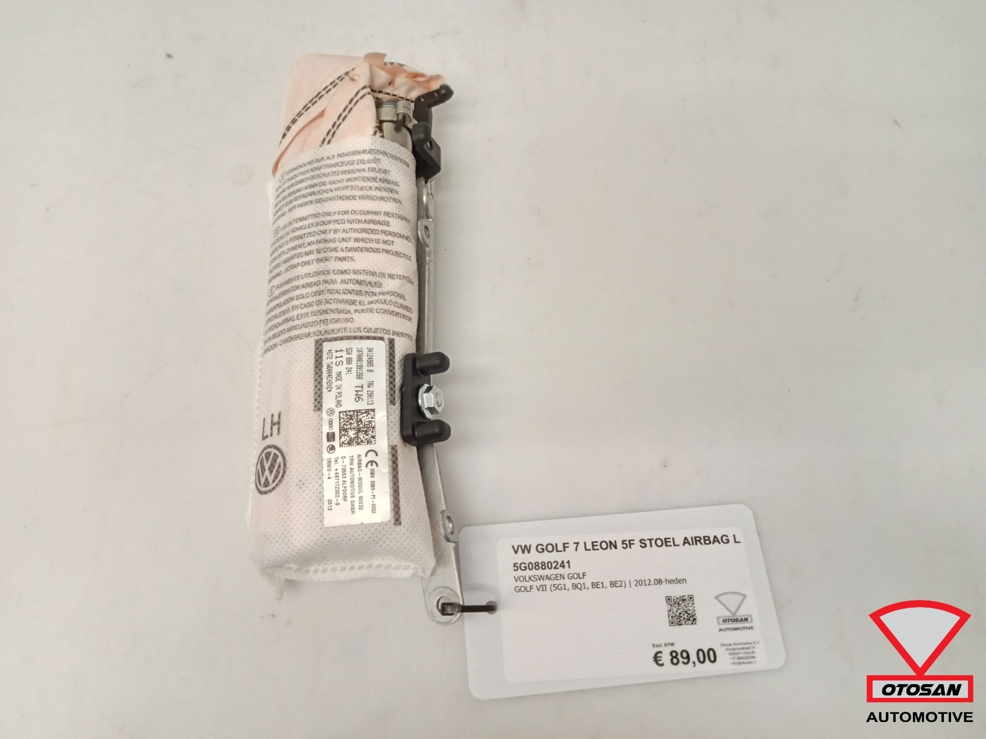 Liens d'airbag de si ge VW Golf 7 Seat Leon 5F 5G0880241, Autos : Pièces & Accessoires, Volkswagen, Volkswagen AG, Vw@volkswagen.de
