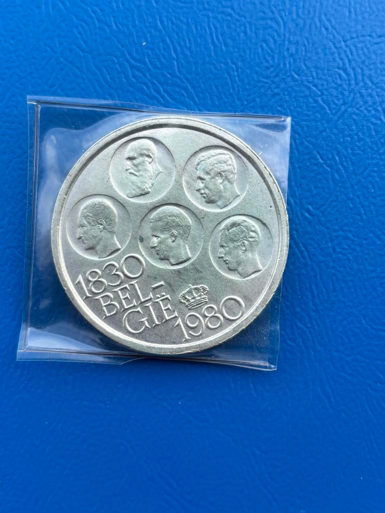 Zilveren 500 frank Belgie. 1980, Verzenden, Zilver, Losse munt, Zilver