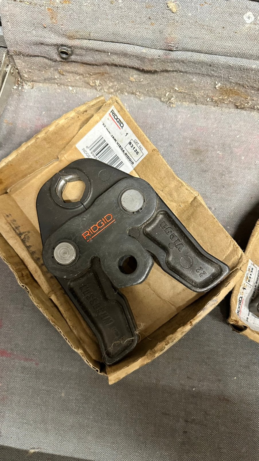 Machoires sertisseuse 22 et 28 RIDGID, Enlèvement, Comme neuf