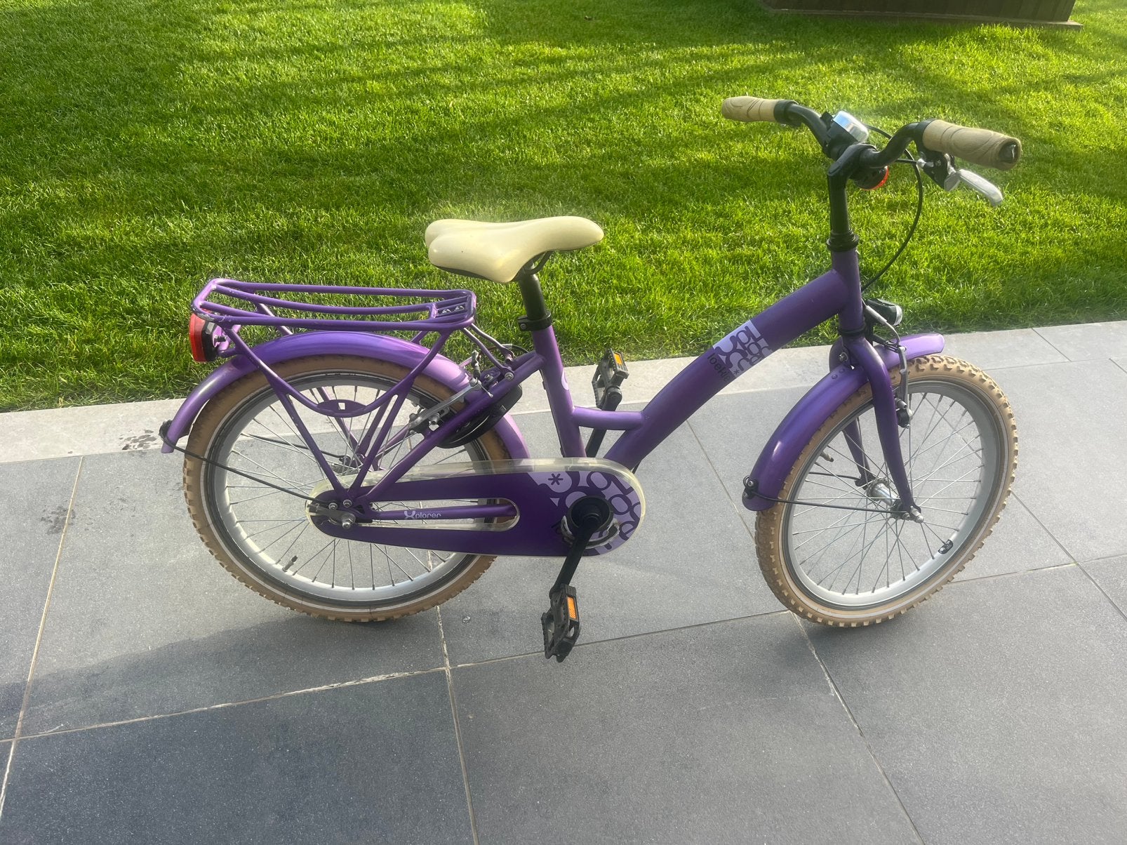 Paarse kinderfiets – 20 inch, Enlèvement, Utilisé