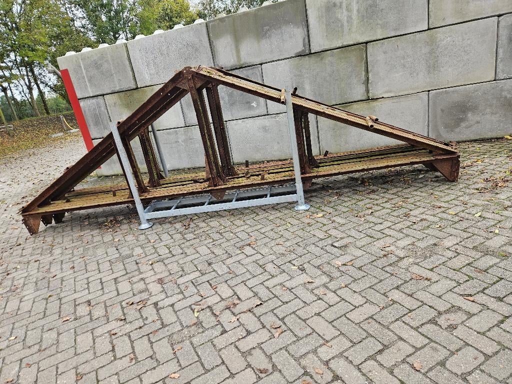 5 Antieke Geklonken spanten Lang 5.15 meter, Doe-het-zelf en Bouw, Ophalen, Gebruikt