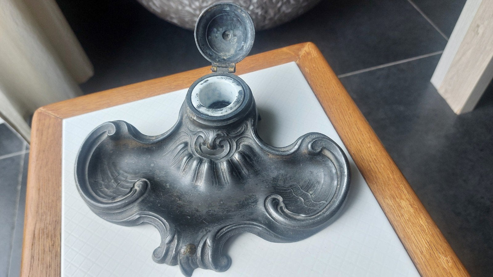 Antiek Frans Inktstel – Art Nouveau / Rococo – Gemerkt Dépos, Antiek en Kunst, Ophalen of Verzenden