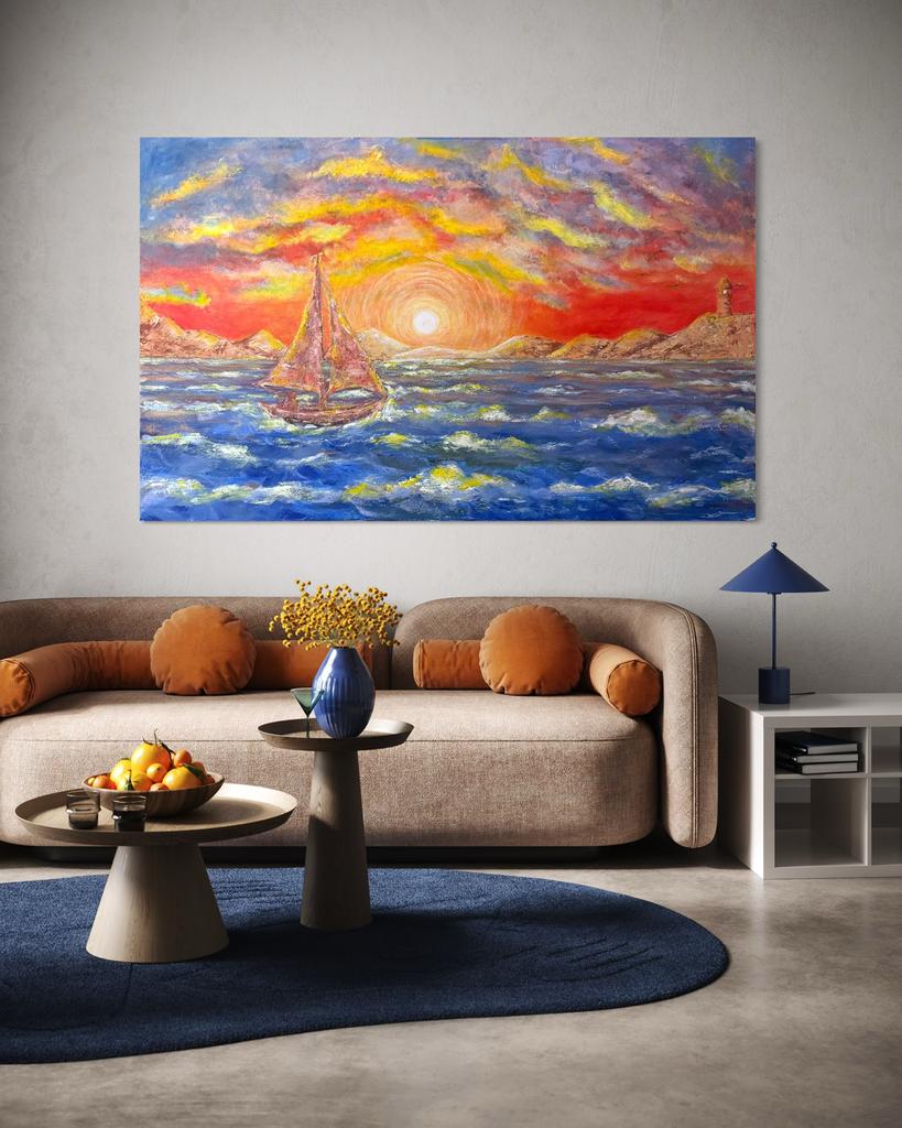 Acrylverfschilderij, Ophalen