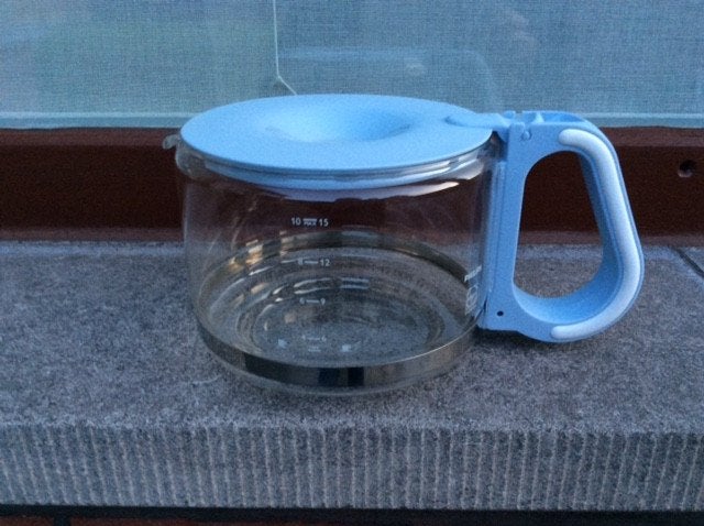 glazen koffiekan, Ophalen, Zo goed als nieuw, Koffiekan, Philips