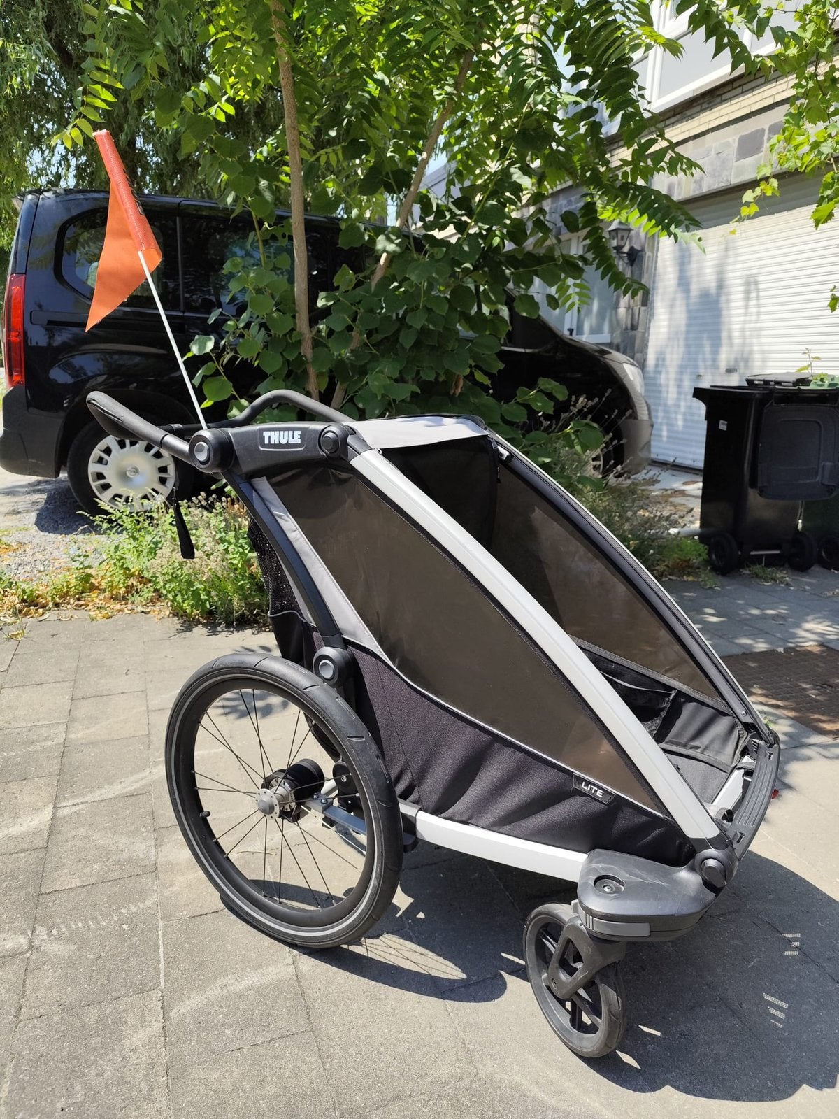 fietskar: Thule Chariot Lite single, Ophalen, Zo goed als nieuw