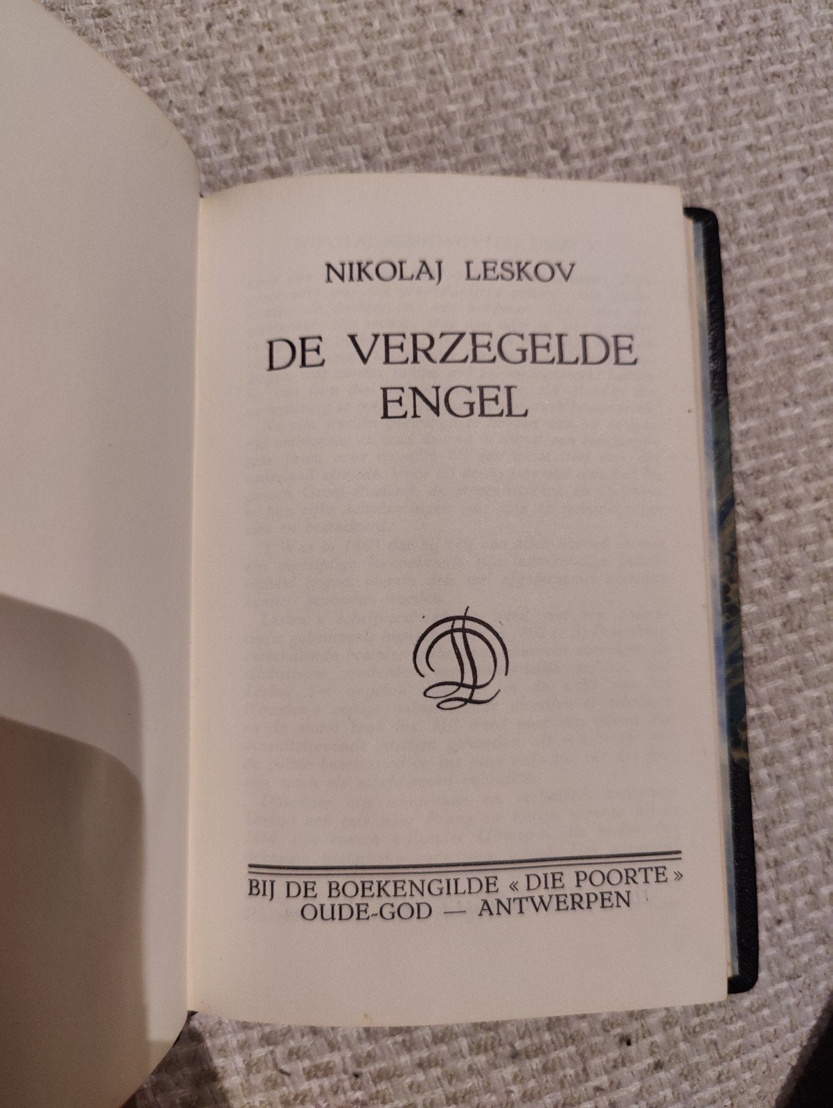 N. Leskov - L'ange scellé - 1938, Enlèvement ou Envoi, Comme neuf, Nikolaj Leskov