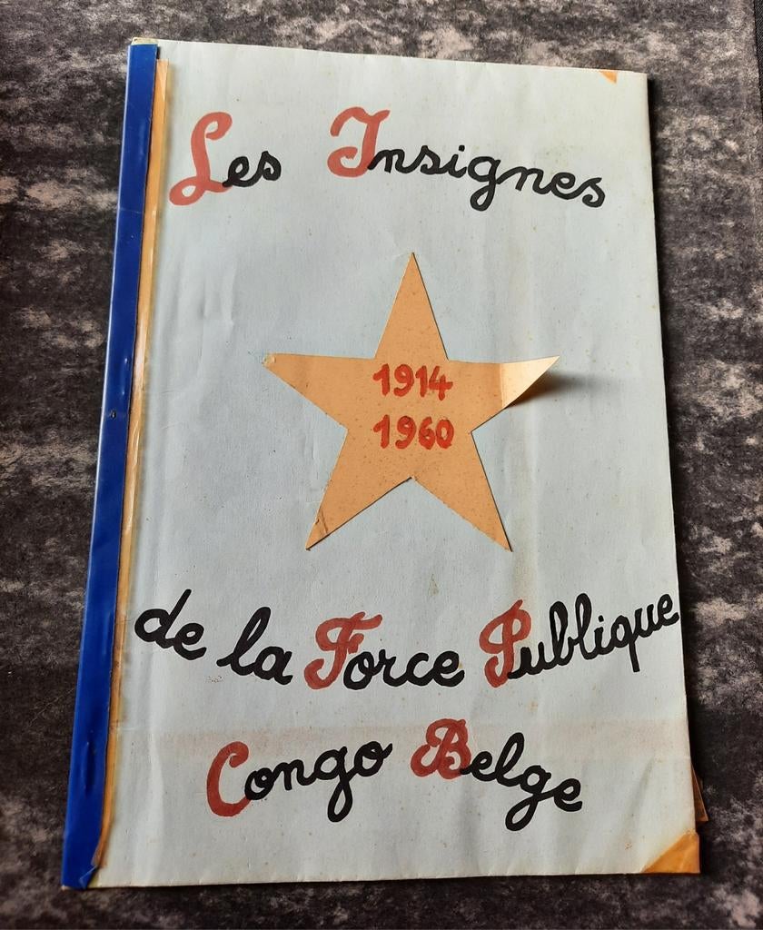 Les insignes de la Force Publique Congo Belge, Enlèvement ou Envoi