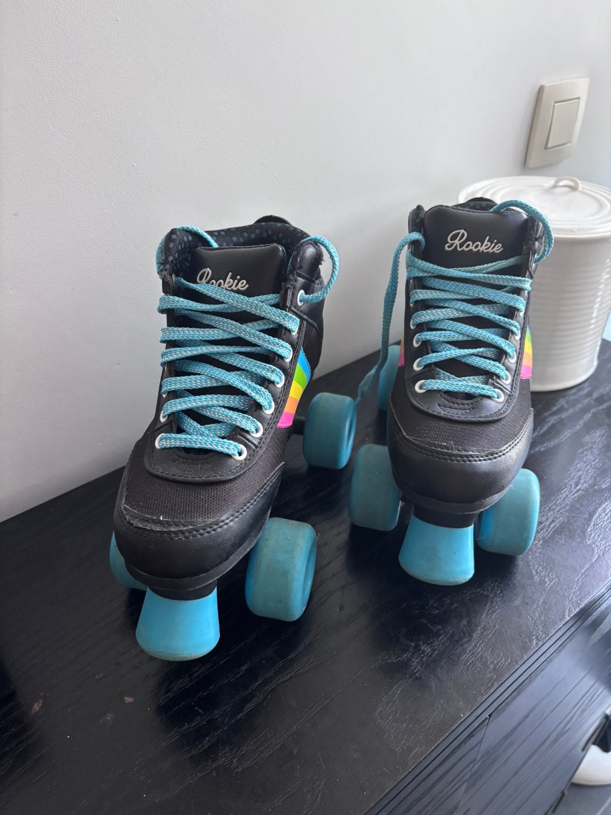 Patins à roulette fille rookies, Enlèvement, Comme neuf