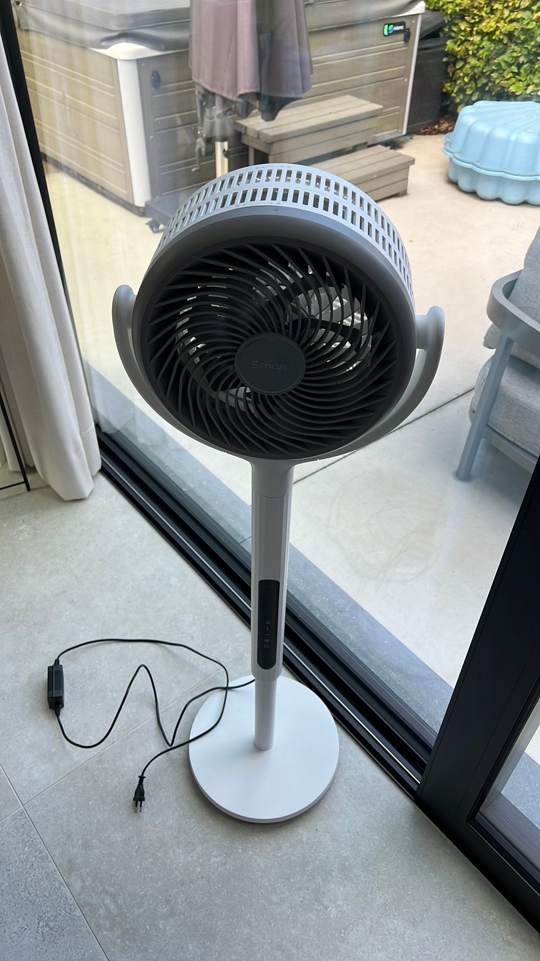 Staande ventilator Sencys op voet, Electroménager, Ventilateurs, Enlèvement, Ventilateur avec télécommande, Comme neuf, Ventilateur de trépied