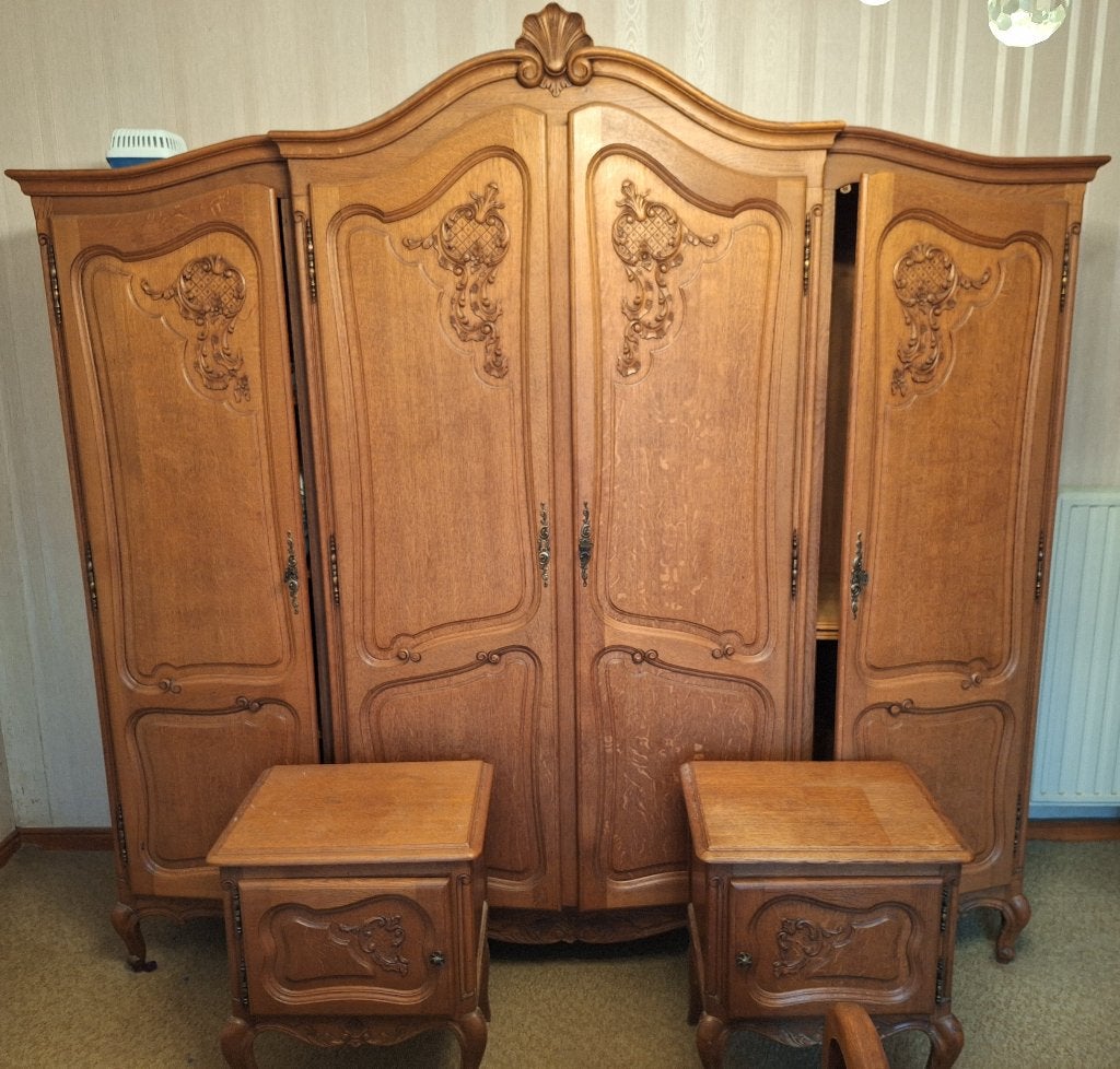 Klassieke slaapkamer 2p, Ophalen, Gebruikt, Tweepersoons, Klassiek