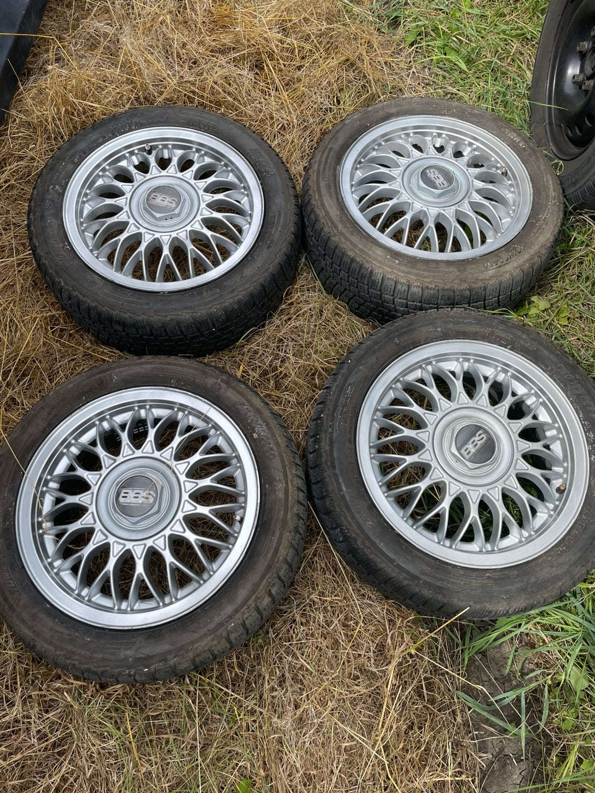 4 Jantes BBS 15 en 4x100, Autos : Pièces & Accessoires, Pneus & Jantes, 15 pouces, Pneus hiver, Véhicule de tourisme, 185 mm