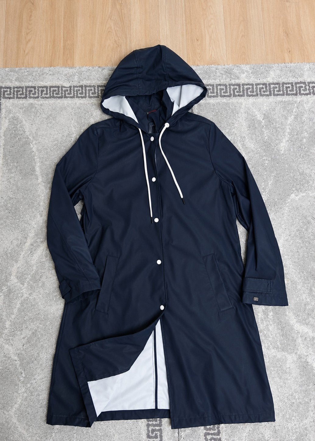 Veste longue Impérméable Tommy Hilfiger, Taille 38/40 (M), Enlèvement ou Envoi, Comme neuf, Bleu