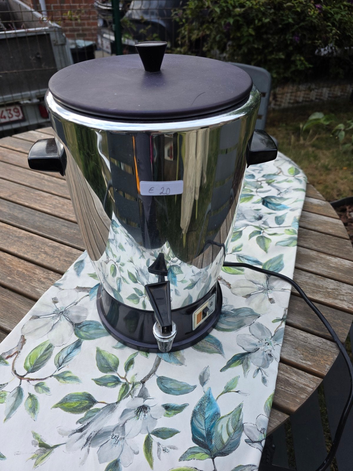koffie perculator, Ophalen