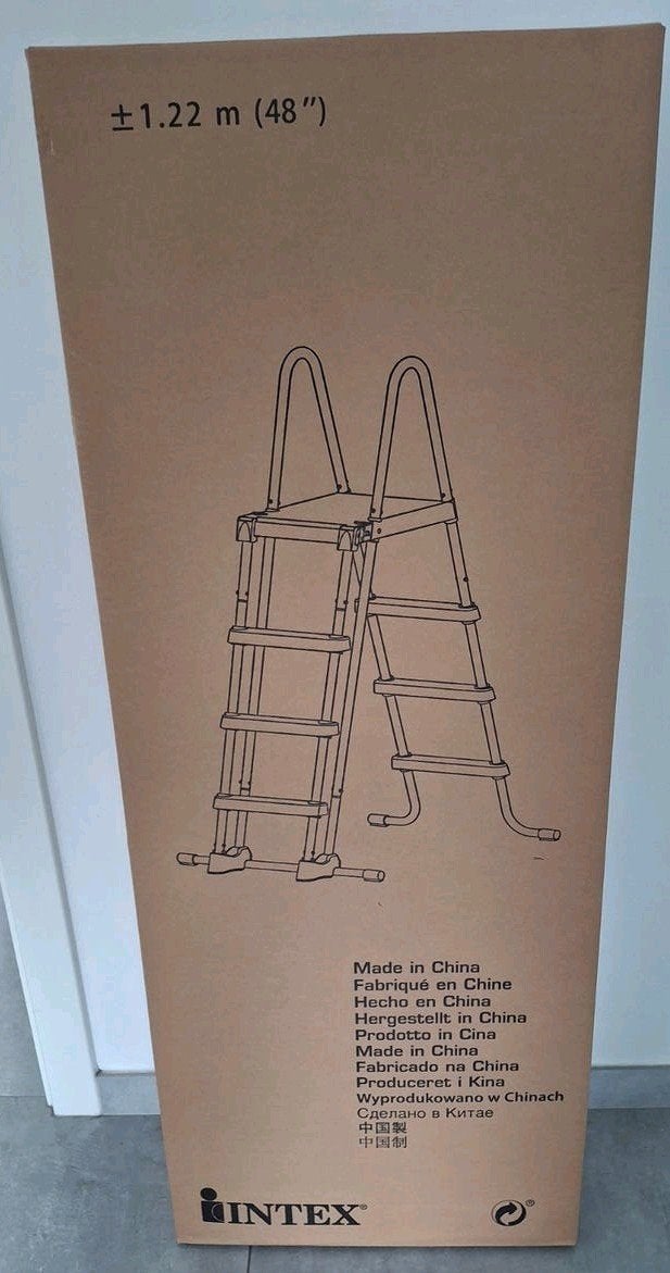 Intex zwembad ladder 122 cm (48”) - Nieuw, Tuin en Terras, Ophalen of Verzenden, Ladder