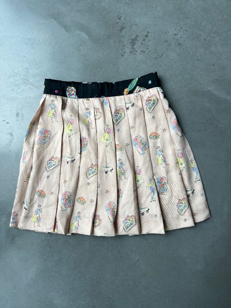 satijnen plooirokje, Enfants & Bébés, Vêtements enfant | Taille 116, Comme neuf, Fille, Robe ou Jupe, Enlèvement ou Envoi