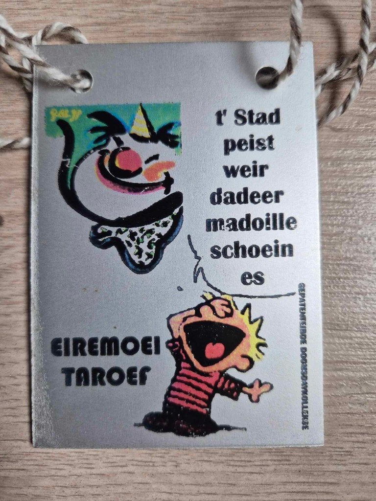 Carnaval Aalst medaille Eiremoei Taroef 1997, Ophalen of Verzenden
