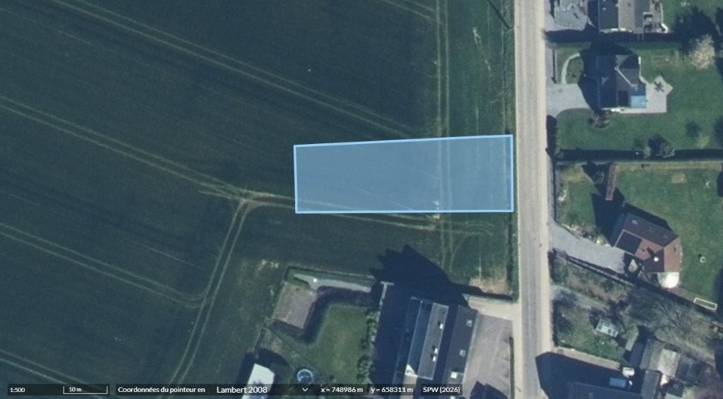 Grond +/- 785 m² in Aubin-Neufchâteau (Dalhem) — doe een bod, Immo, Liege, 500 tot 1000 m²