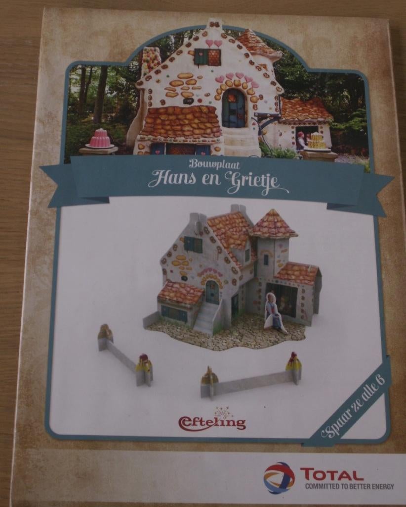 Efteling 3D puzzel/Bouwplaat - Karton – Hans en Grietje, Ophalen of Verzenden, Nieuw