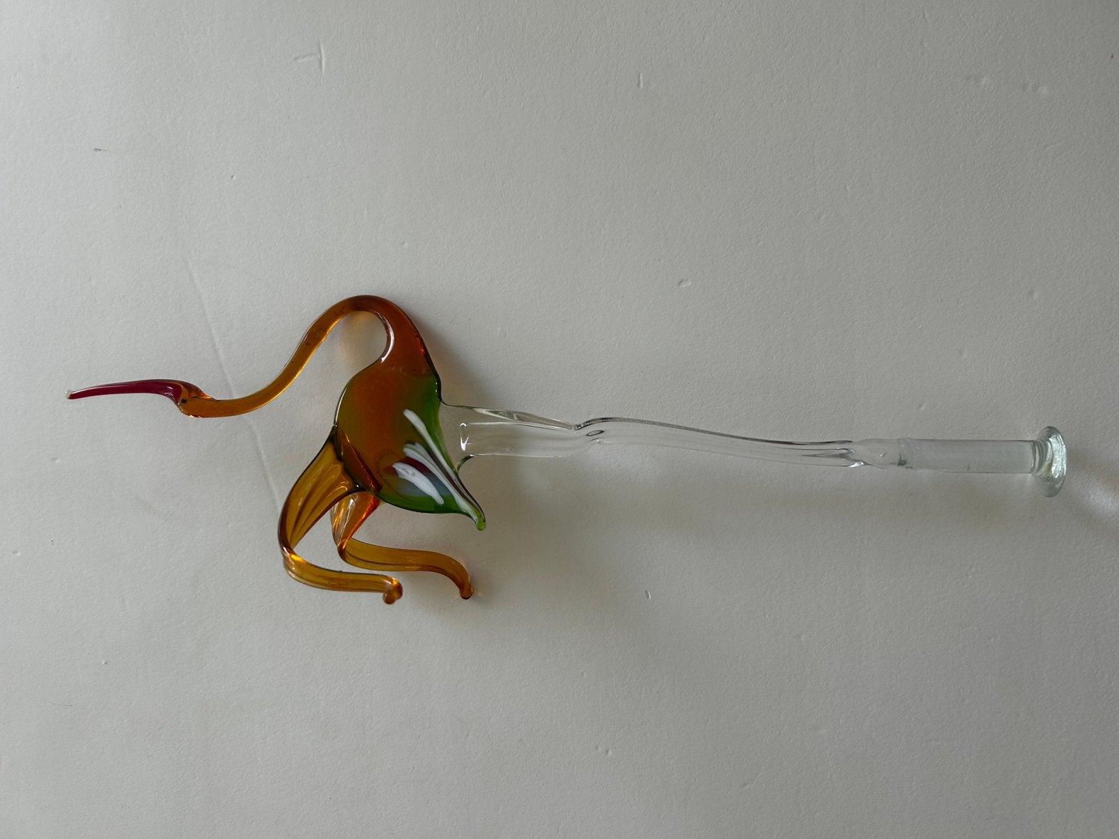 Vintage glazen bloem figuur, Ophalen of Verzenden