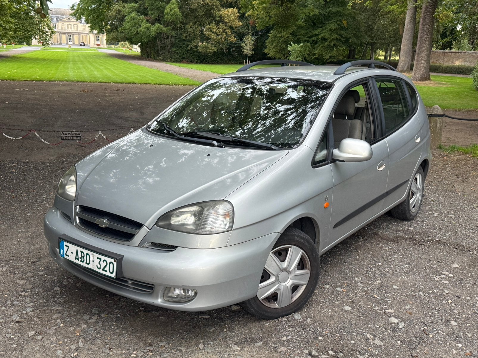 Chevrolet Tacuma 1.6i ESSENCE Airco 2005  Euro 4 lez ok USB, Achat, Tacuma, Entretenue par le concessionnaire, Noir