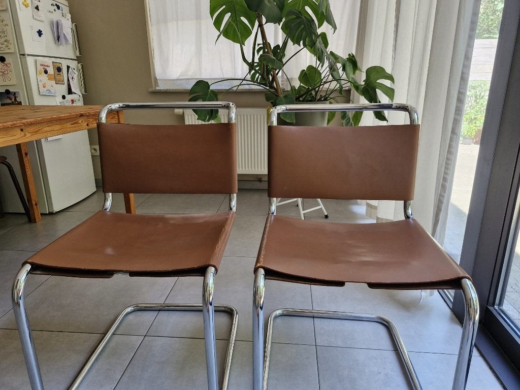 Design stoelen - Gavina, Ophalen, Gebruikt, Twee, Bruin
