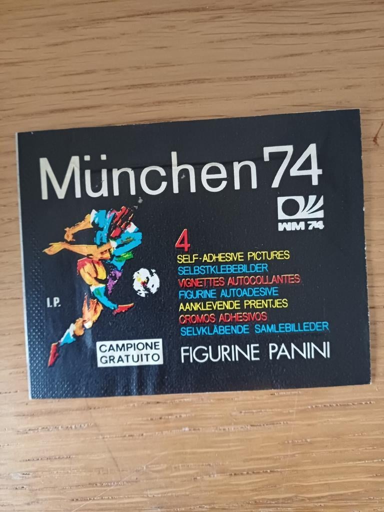 Panini München 74 bustina/zakje/pochette IP gratuito version, Enlèvement ou Envoi